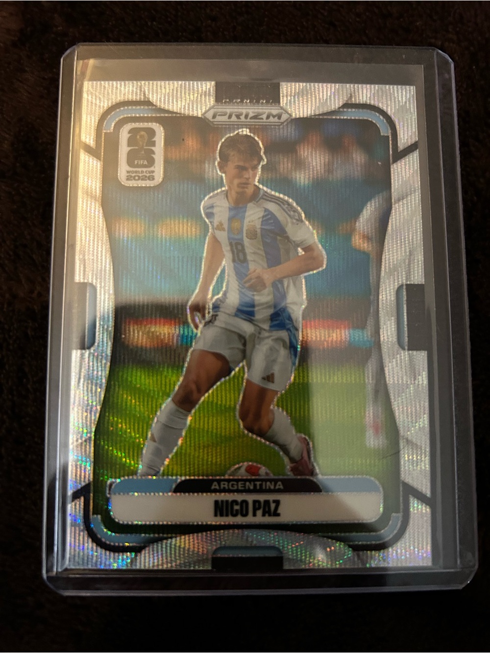 Panini Silver Holographic Argentina Soccer Card